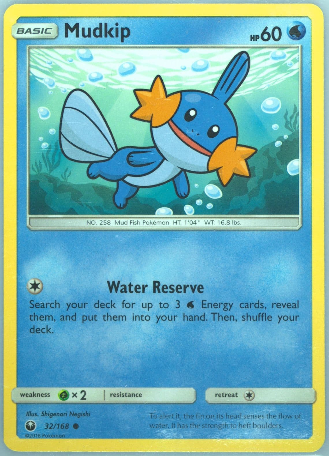 Mudkip (32) 2018 Pokemon Sun & Moon Celestial Storm