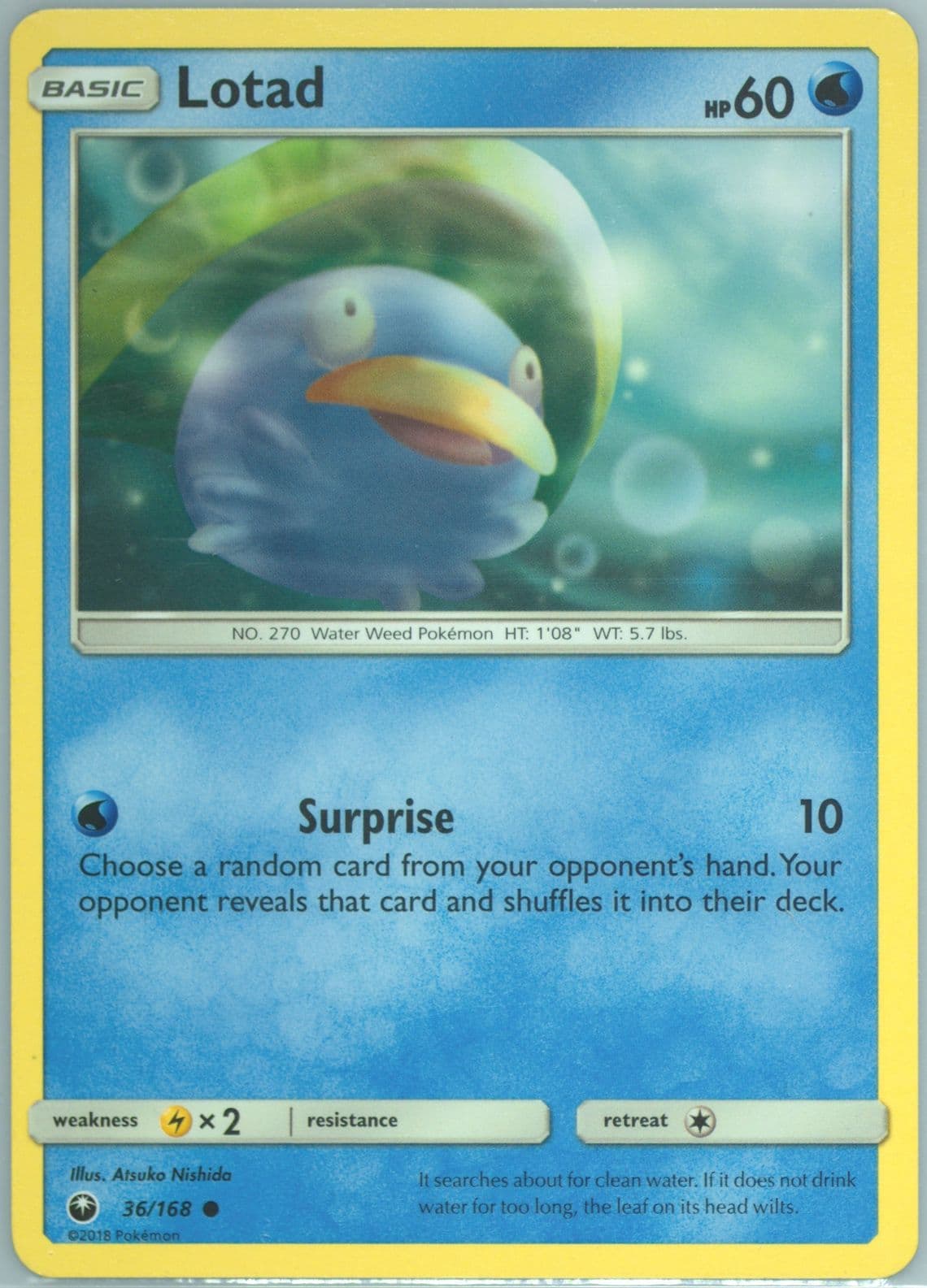 Lotad (36) 2018 Pokemon Sun & Moon Celestial Storm