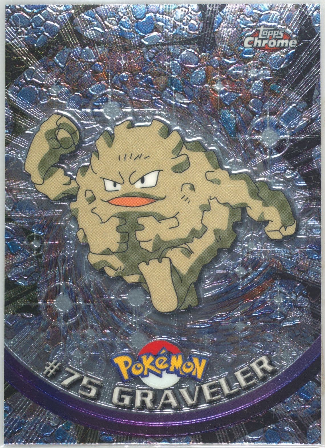 Graveler (75) 2000 Topps Chrome Pokemon T.V.