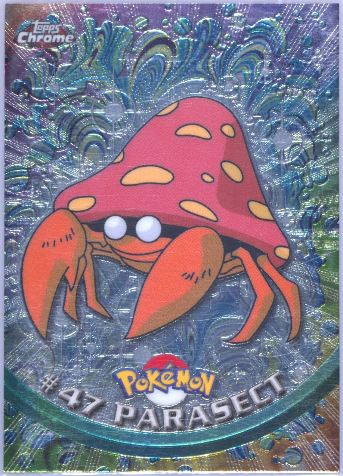 Parasect (47) 2000 Topps Chrome Pokemon T.V.
