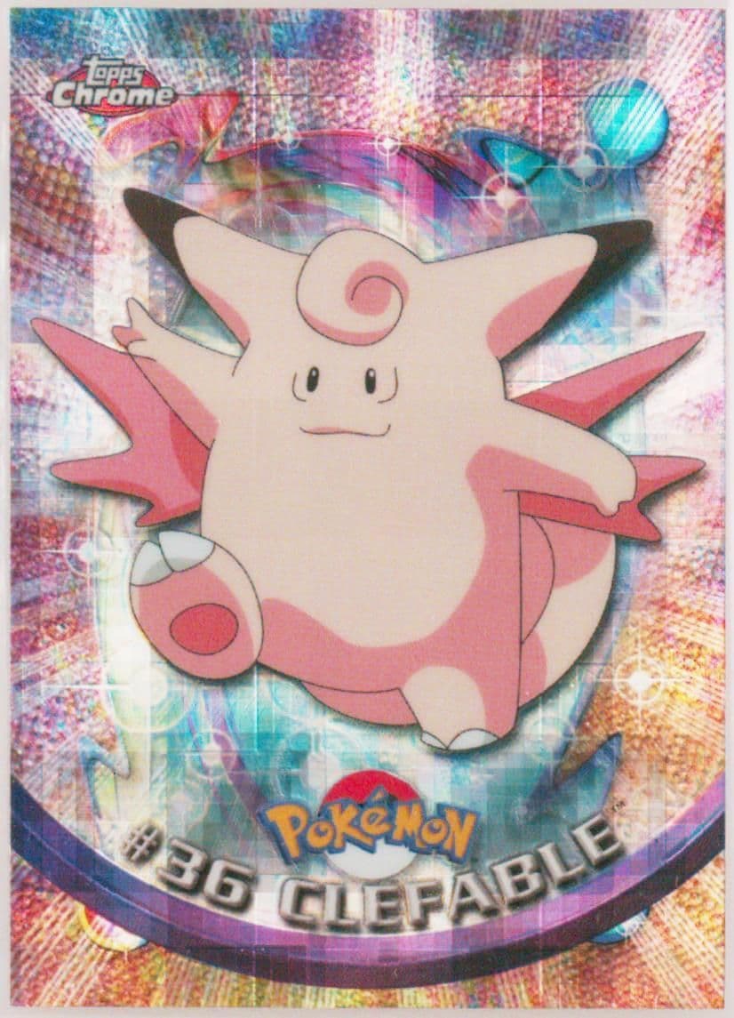 Clefable Tekno (36) 2000 Topps Chrome Pokemon T.V.