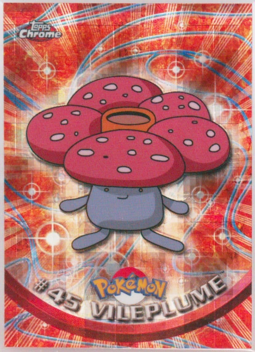 Vileplume Tekno (45) 2000 Topps Chrome Pokemon T.V.