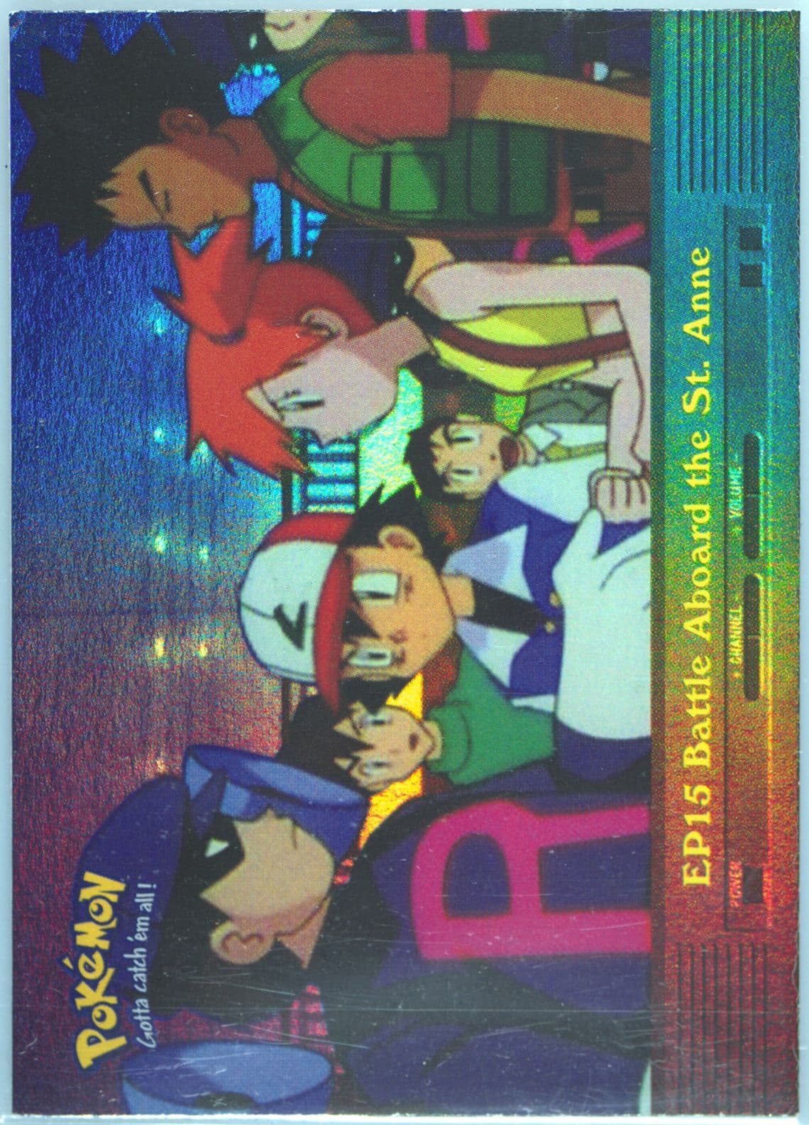 Battle Aboard the St. Anne Rainbow Foil (EP15) 2000 Topps Pokemon TV Animation Series 2 Episode Cards