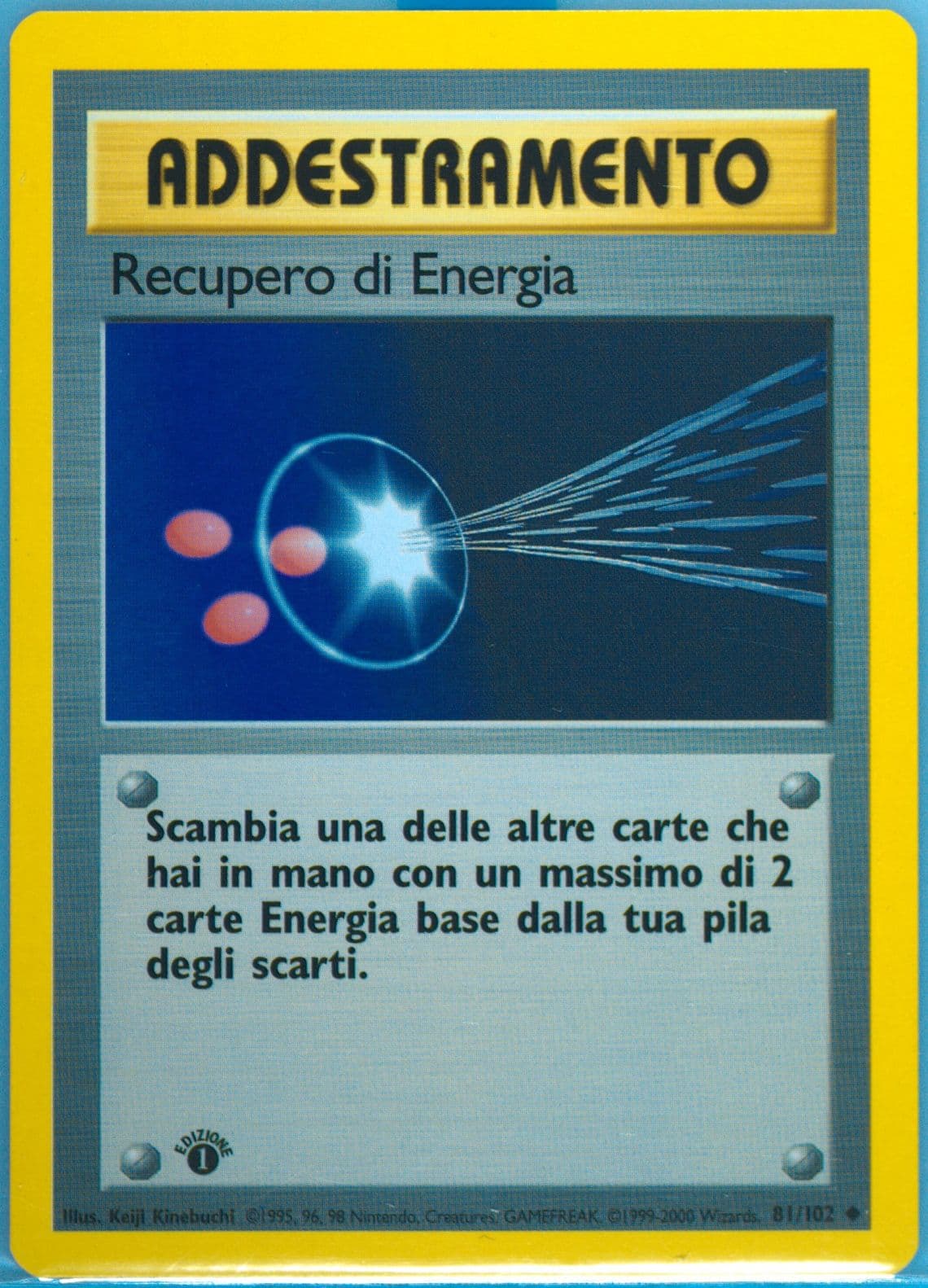 Recupero DI Energia 1st Edition-Italian (81) 2000 Pokemon Game