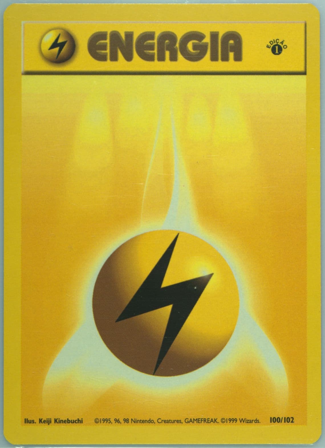 Lightning Energia 1st Edition (100) 1999 Pokemon Portuguese
