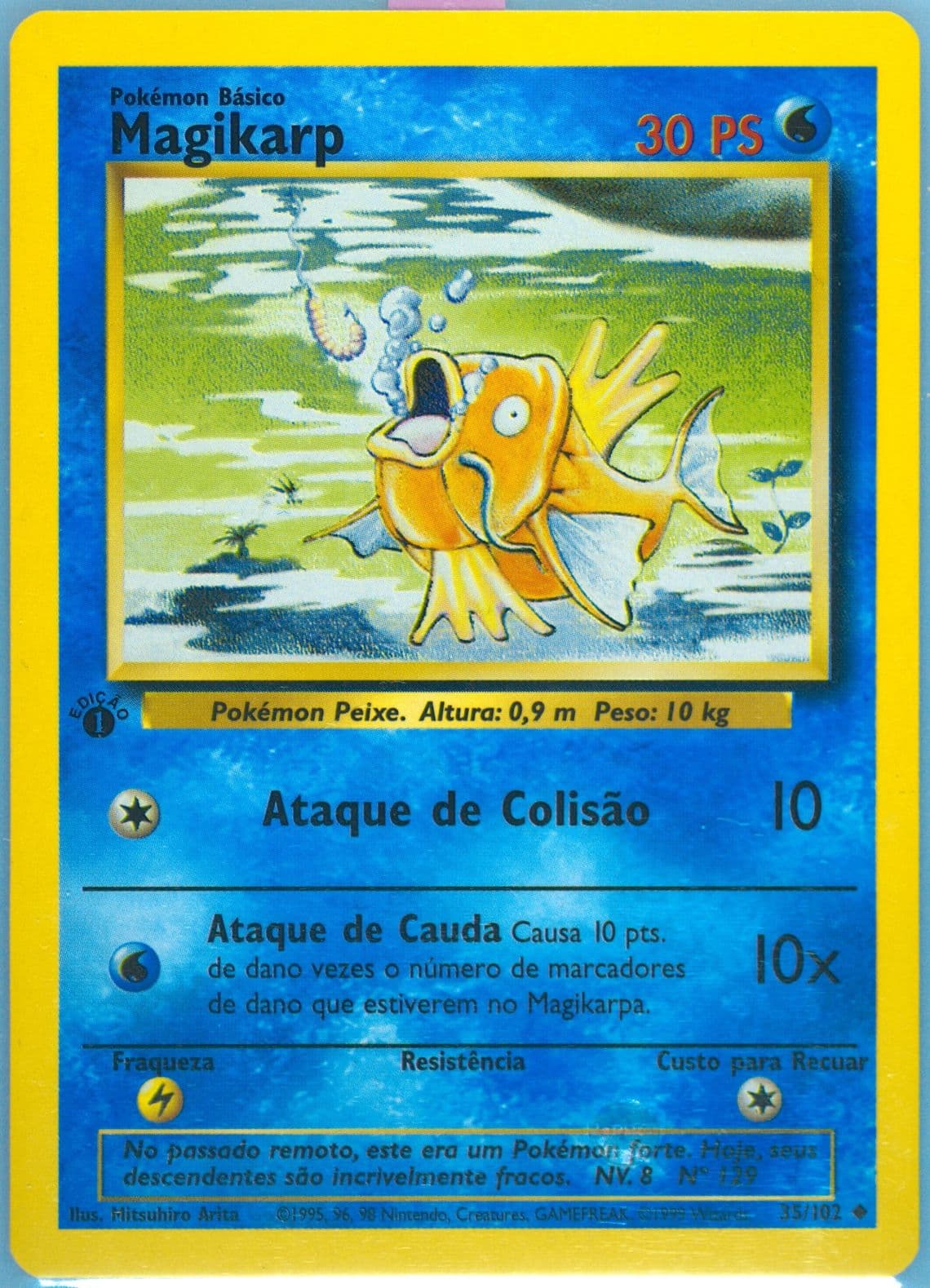 Magikarp 1st Edition (35) 1999 Pokemon Portuguese