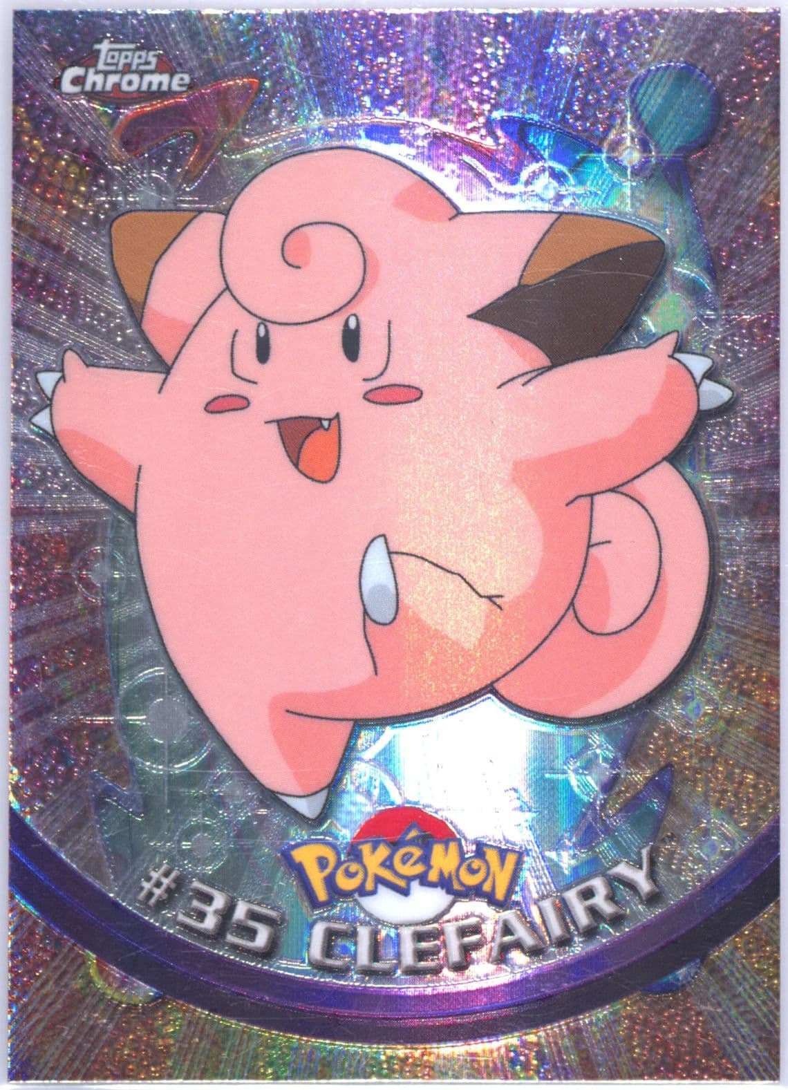 Clefairy Spectra (35) 2000 Topps Chrome Pokemon T.V.