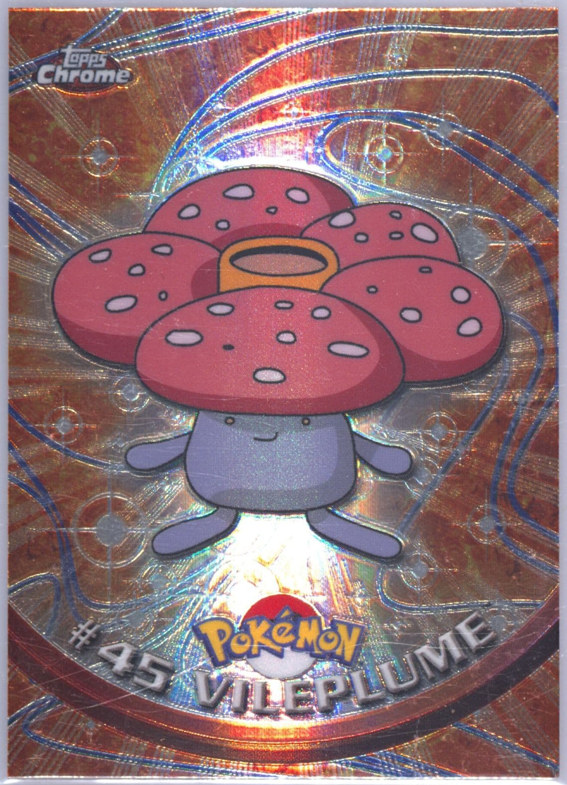 Vileplume Spectra (45) 2000 Topps Chrome Pokemon T.V.