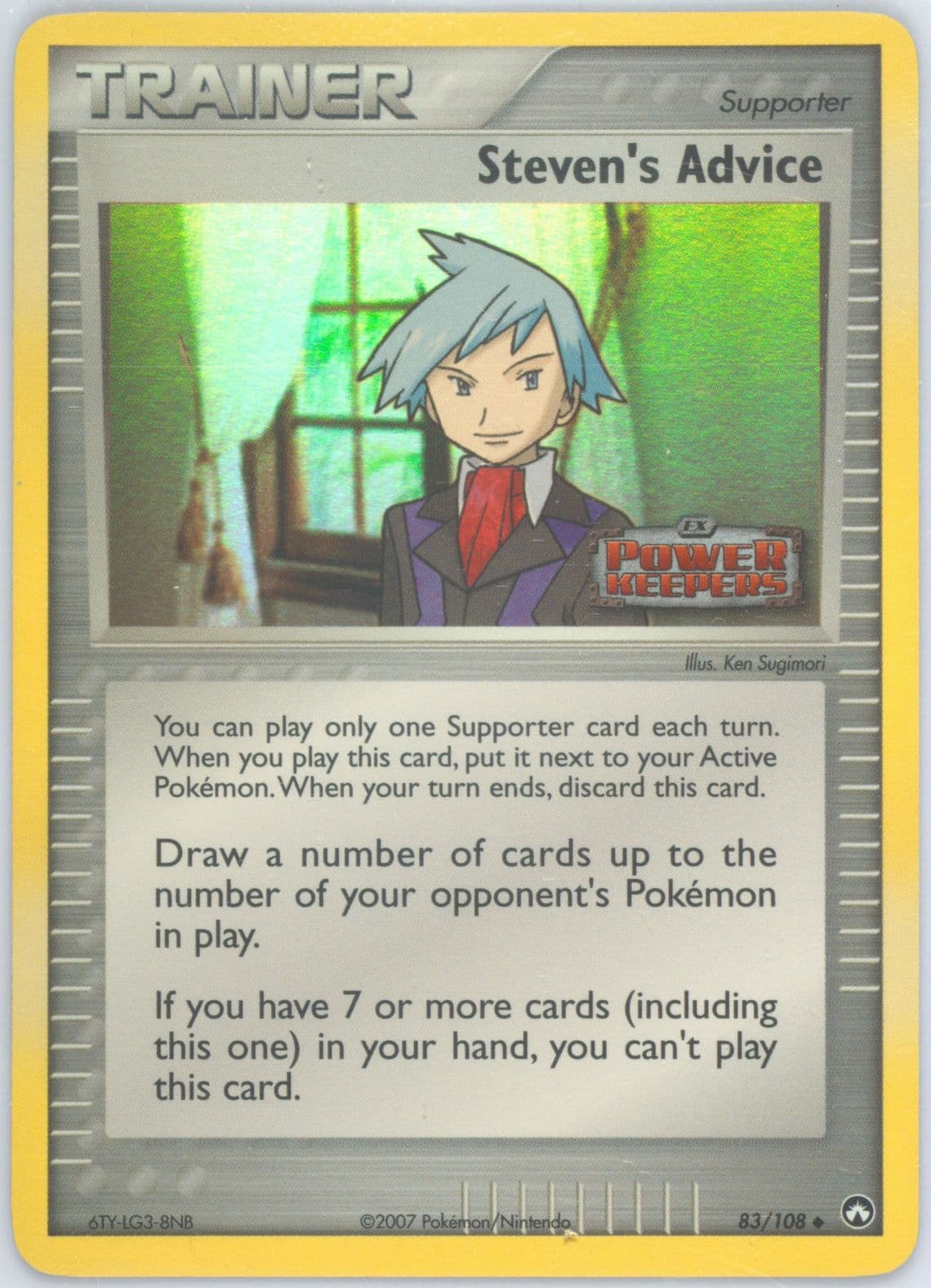 Steven's Advice-Reverse Foil (83) 2007 Pokemon EX Power Keepers