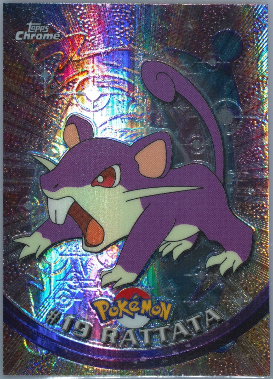 Rattata Spectra (19) 2000 Topps Chrome Pokemon T.V.