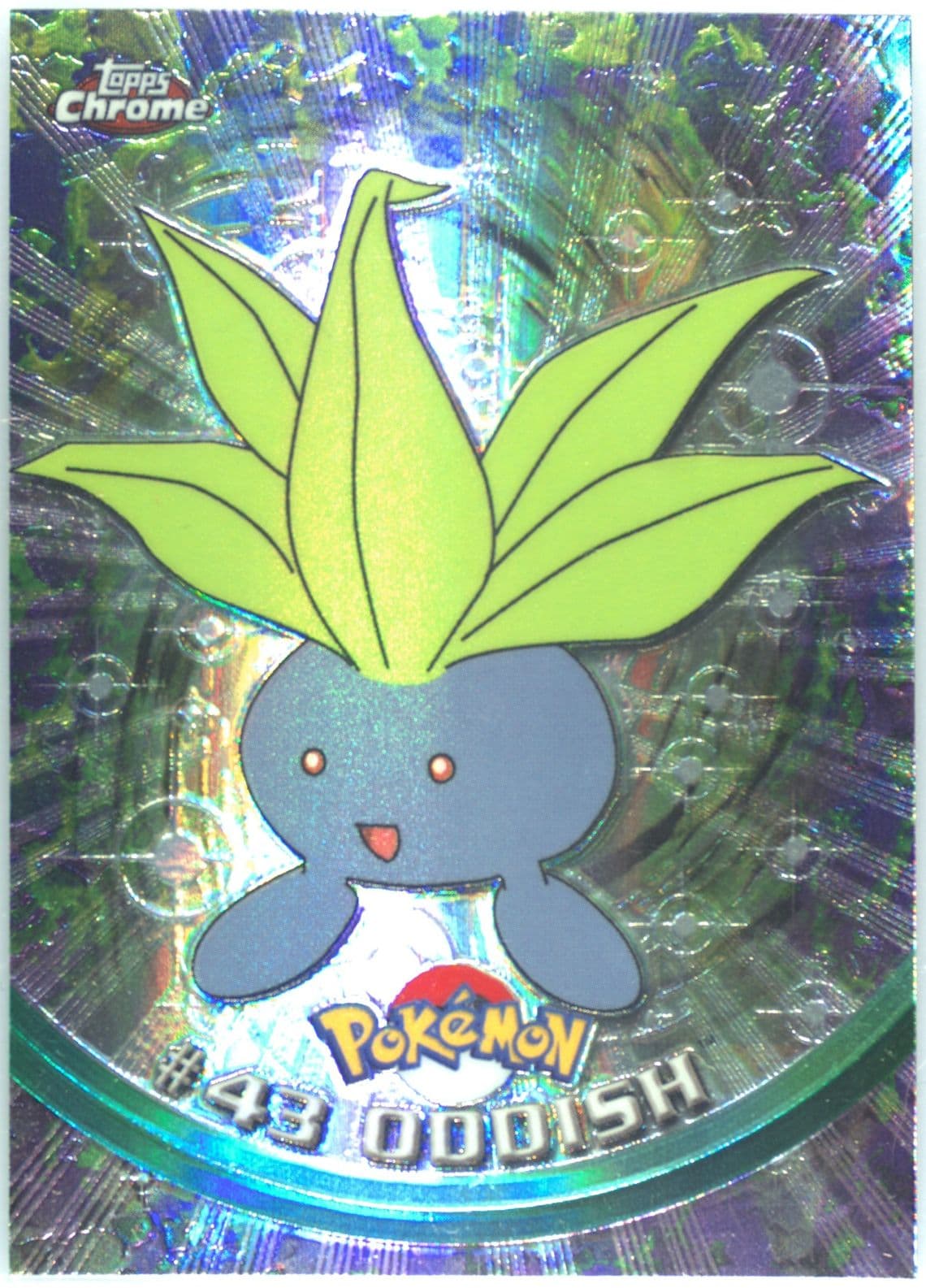 Oddish Spectra (43) 2000 Topps Chrome Pokemon T.V.