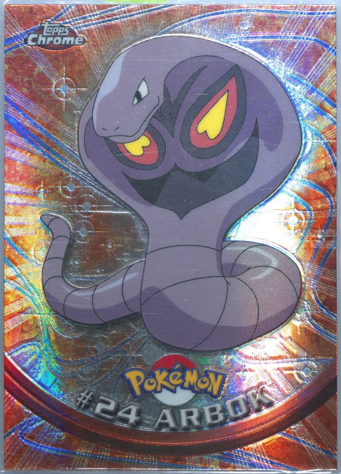 Arbok Spectra (24) 2000 Topps Chrome Pokemon T.V.