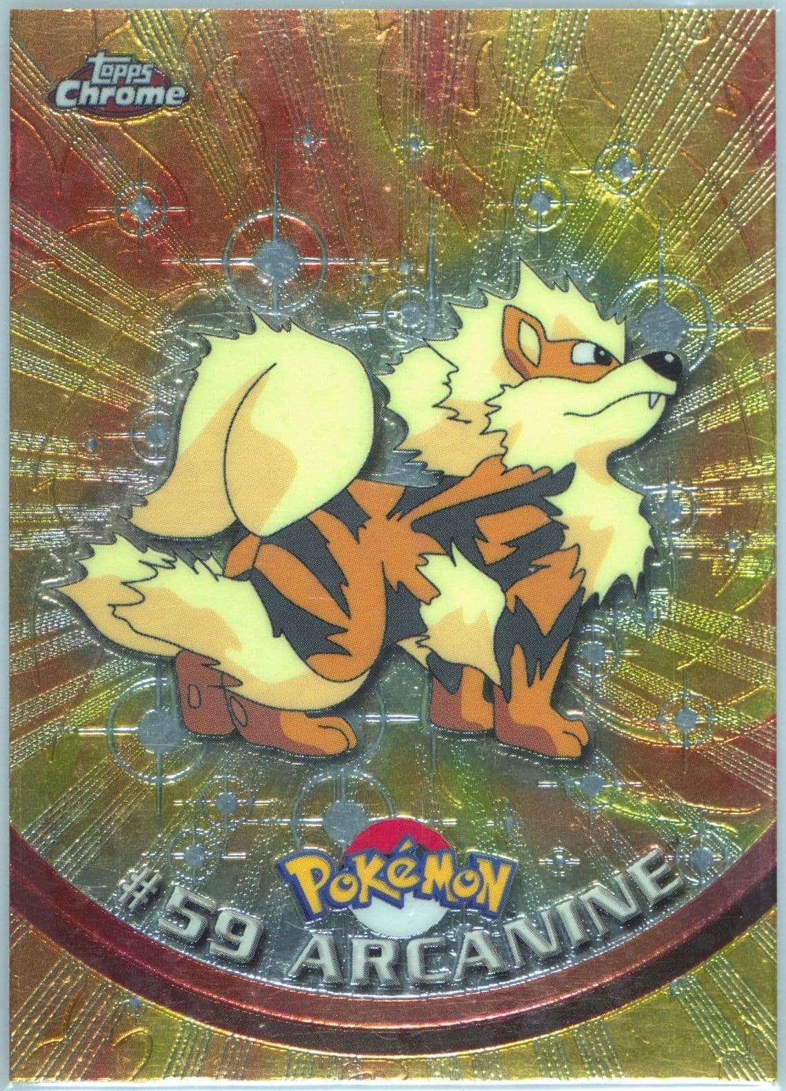 Arcanine (59) 2000 Topps Chrome Pokemon T.V.