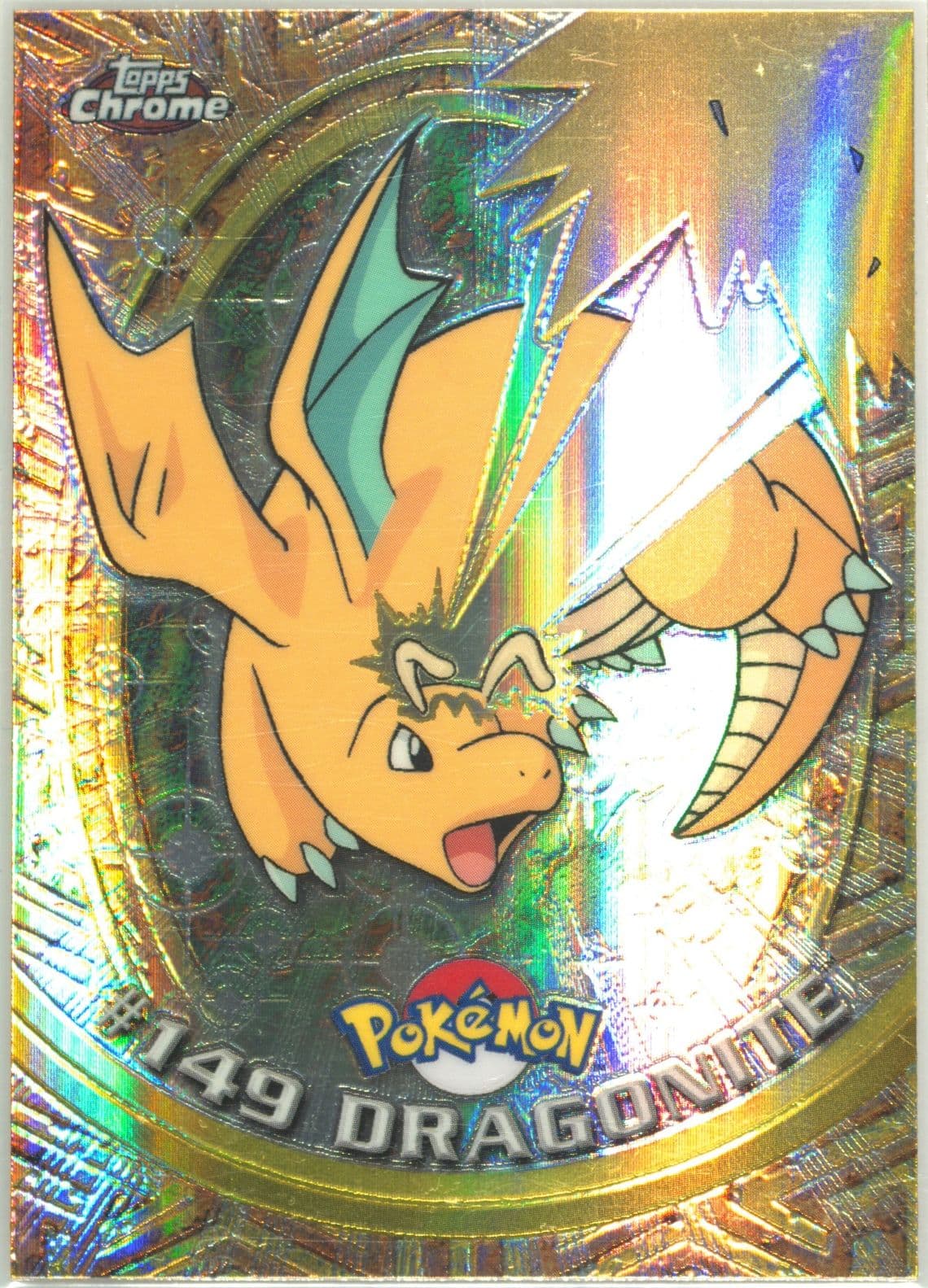 Dragonite Spectra (149) 2000 Topps Chrome Pokemon T.V.