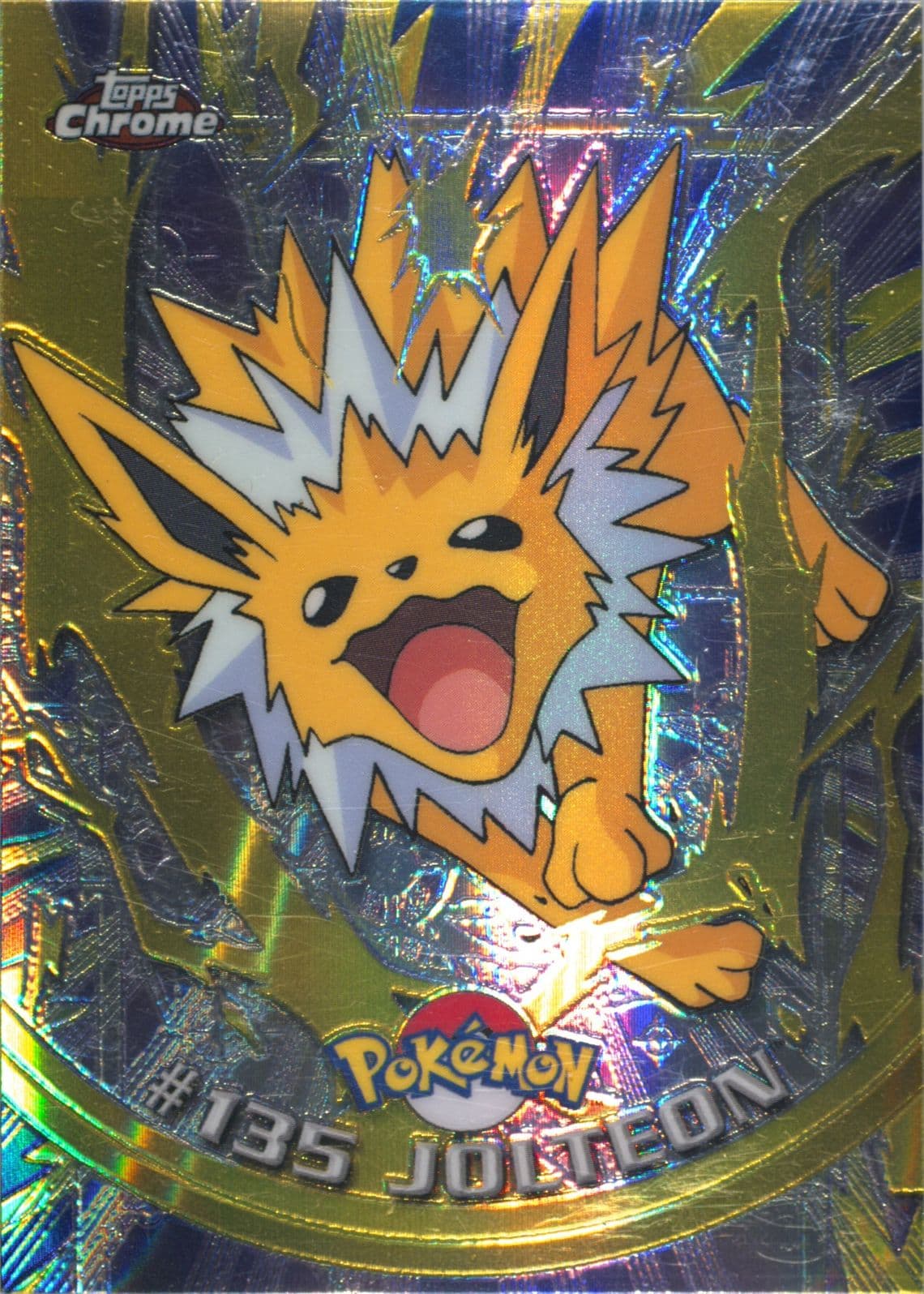 Jolteon Spectra (135) 2000 Topps Chrome Pokemon T.V.