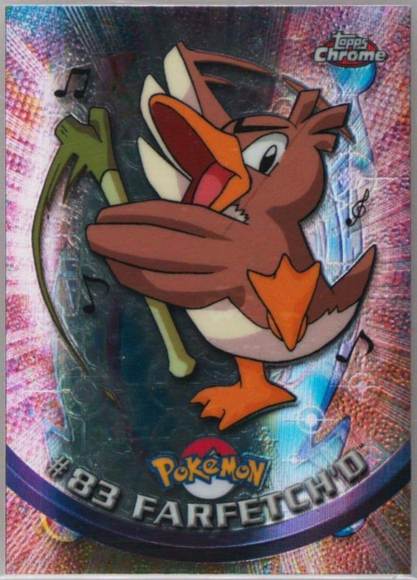 Farfetch'd Spectra (83) 2000 Topps Chrome Pokemon T.V.