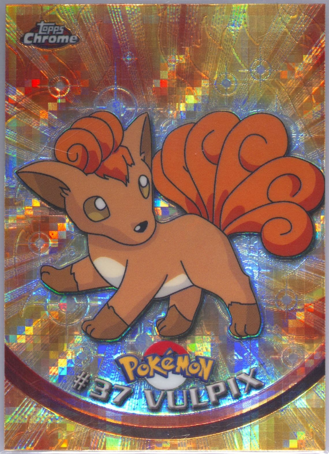 Vulpix Tekno (37) 2000 Topps Chrome Pokemon T.V.