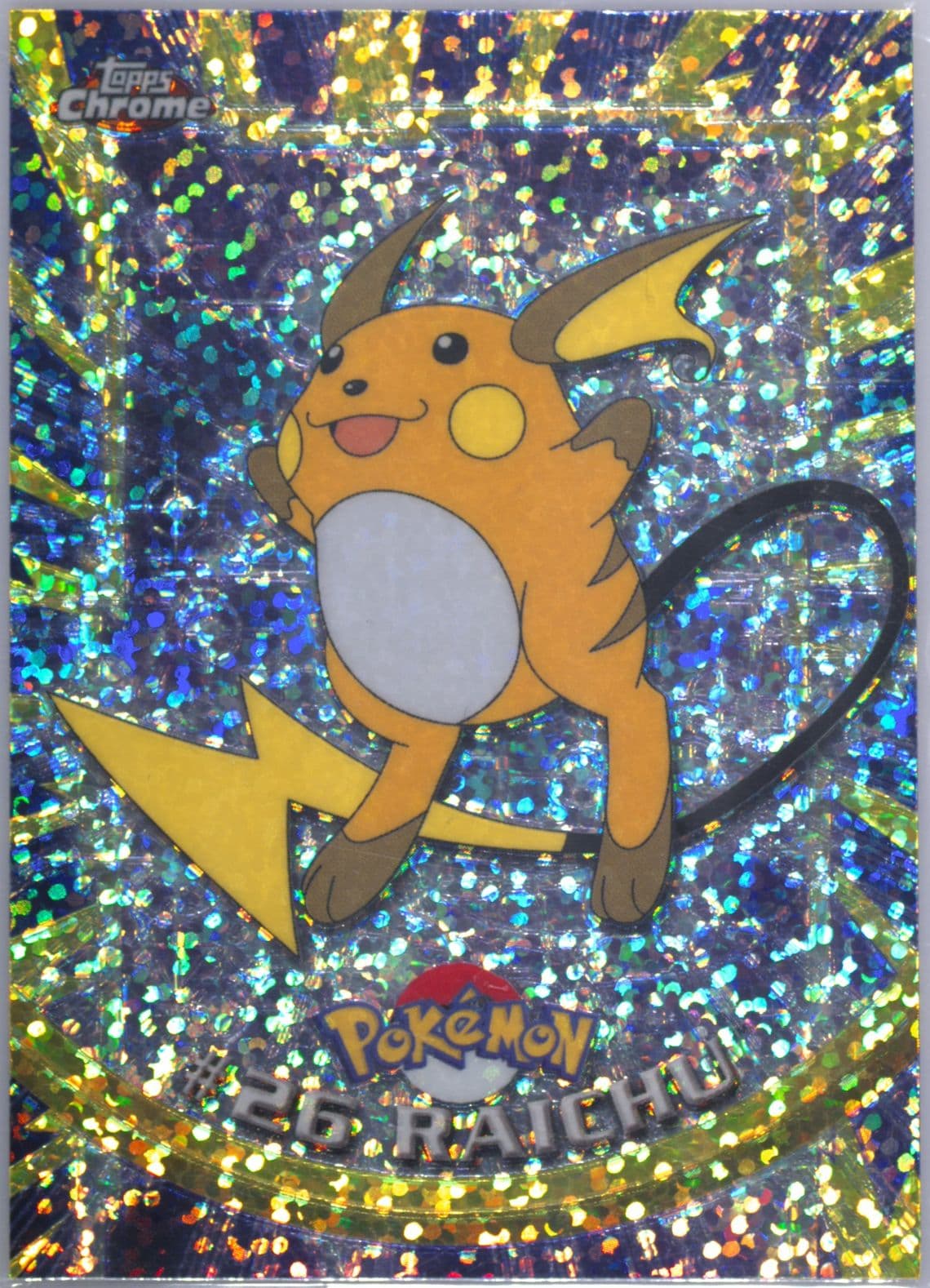 Raichu Sparkle (26) 2000 Topps Chrome Pokemon T.V.