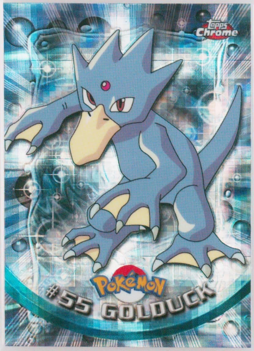 Golduck Tekno (55) 2000 Topps Chrome Pokemon T.V.
