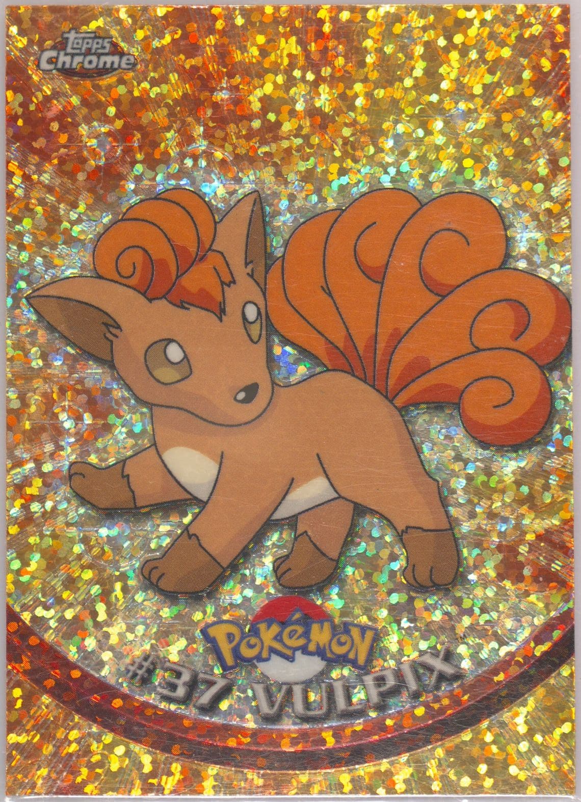 Vulpix Sparkle (37) 2000 Topps Chrome Pokemon T.V.