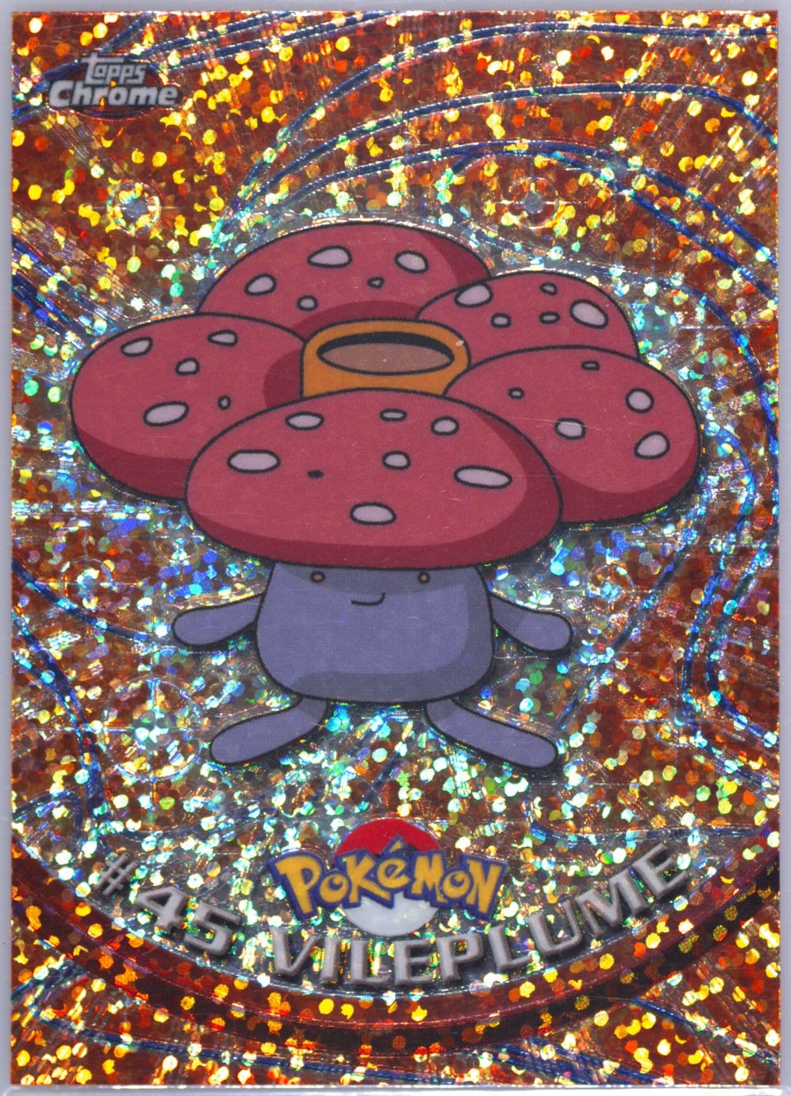 Vileplume Sparkle (45) 2000 Topps Chrome Pokemon T.V.
