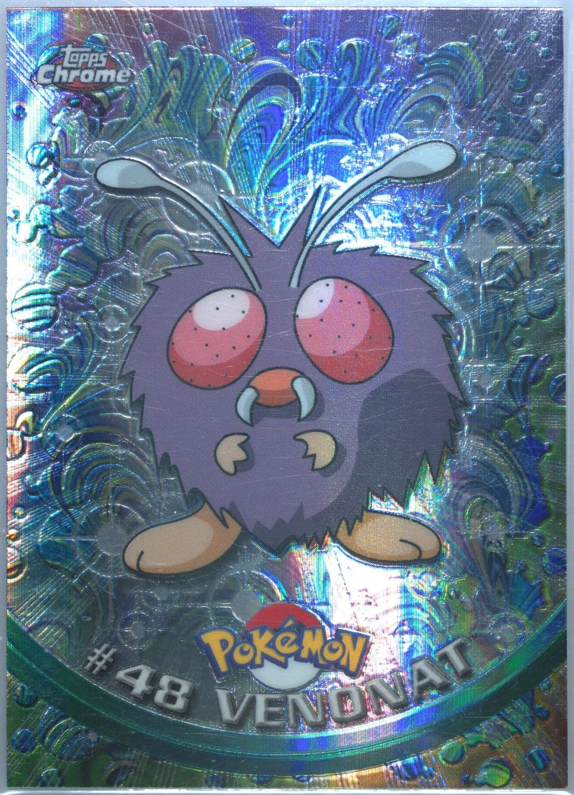 Venonat Spectra (48) 2000 Topps Chrome Pokemon T.V.