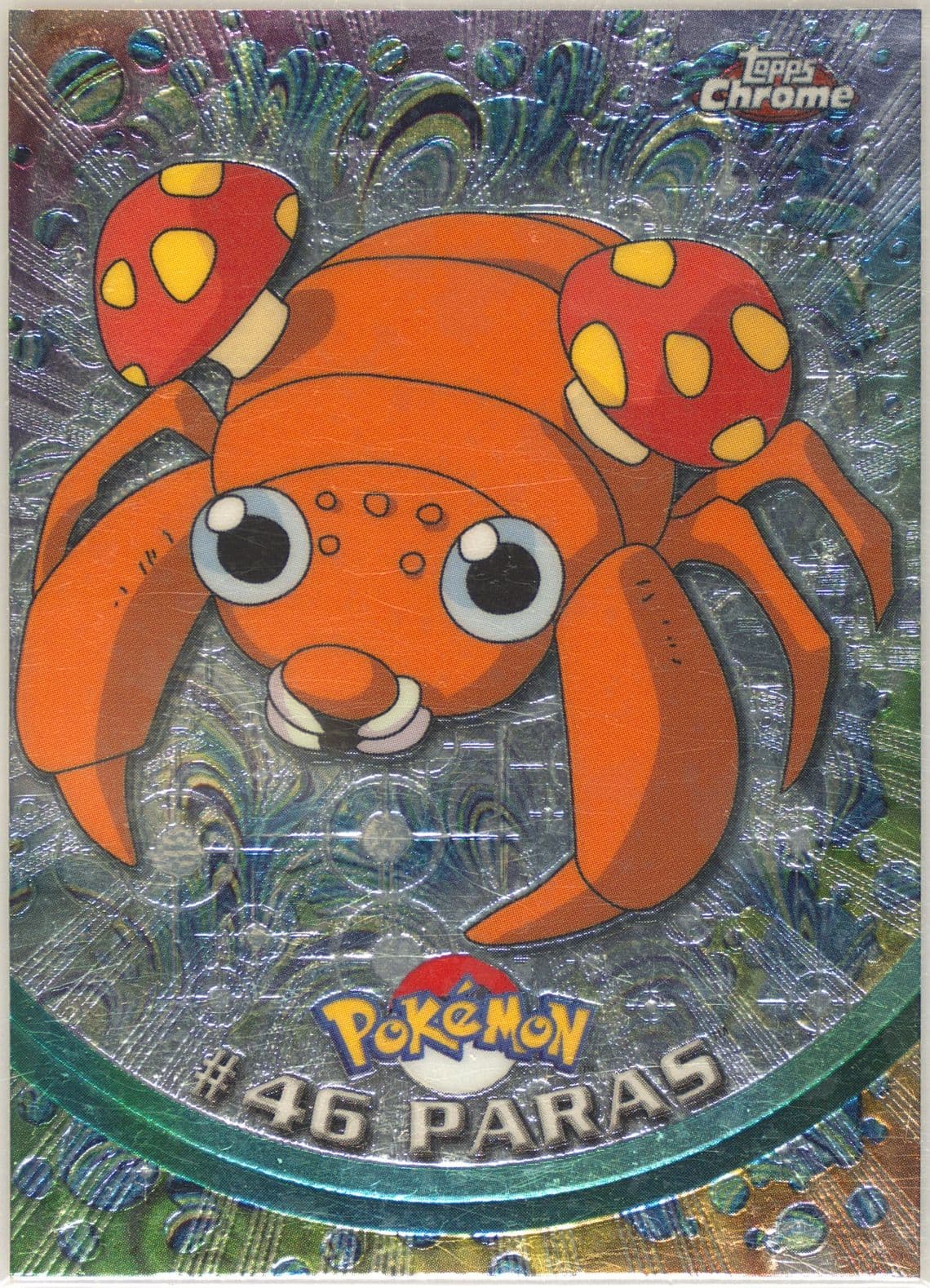 Paras (46) 2000 Topps Chrome Pokemon T.V.
