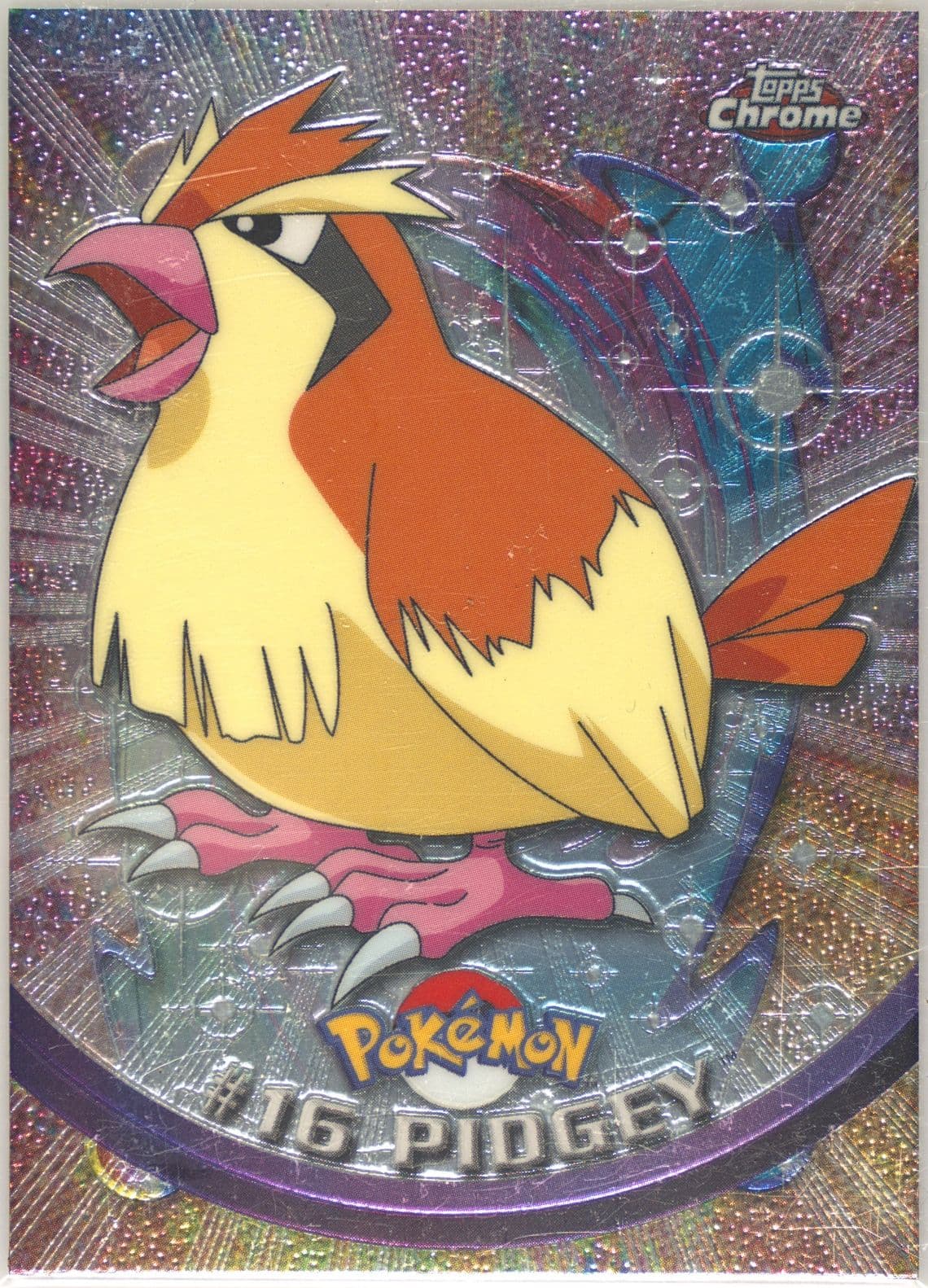 Pidgey (16) 2000 Topps Chrome Pokemon T.V.