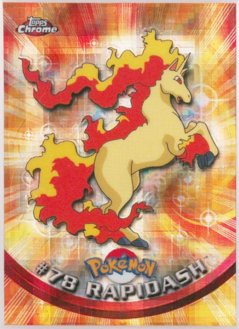 Rapidash Tekno (78) 2000 Topps Chrome Pokemon T.V.