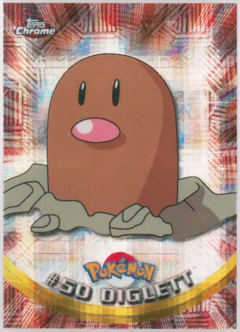 Diglett Tekno (50) 2000 Topps Chrome Pokemon T.V.