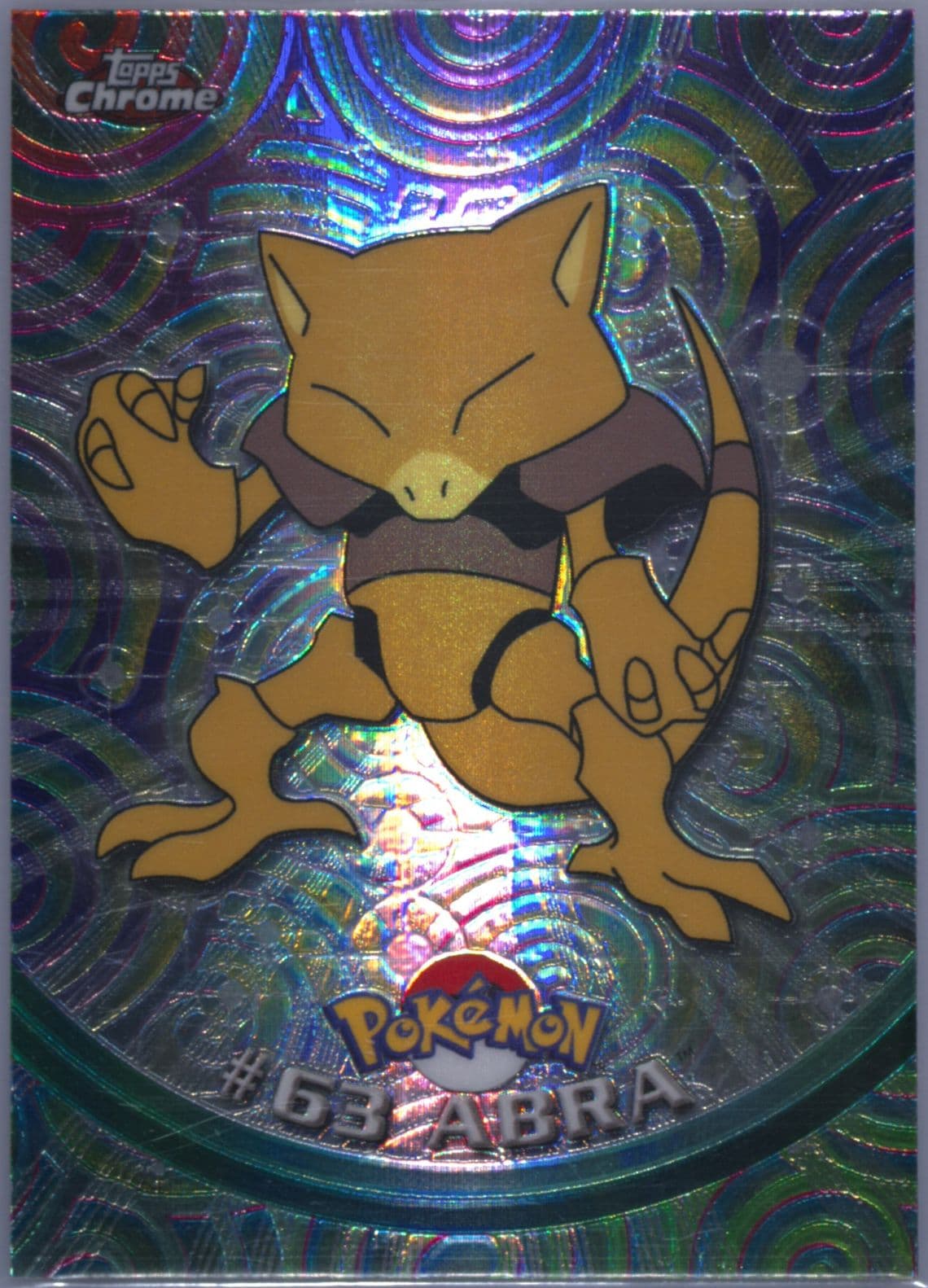 Abra Spectra (63) 2000 Topps Chrome Pokemon T.V.