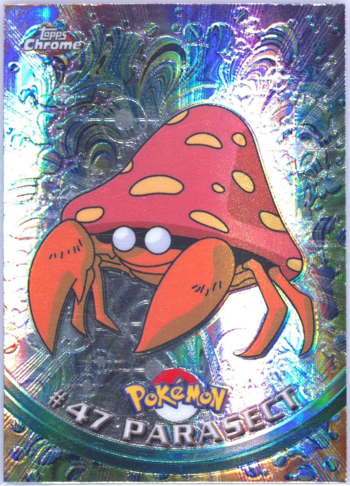 Parasect Spectra (47) 2000 Topps Chrome Pokemon T.V.