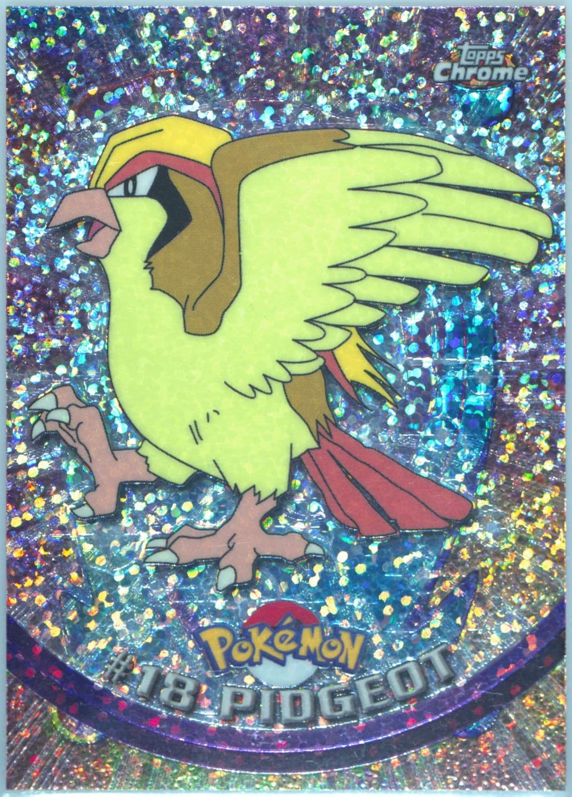 Pidgeot Sparkle (18) 2000 Topps Chrome Pokemon T.V.
