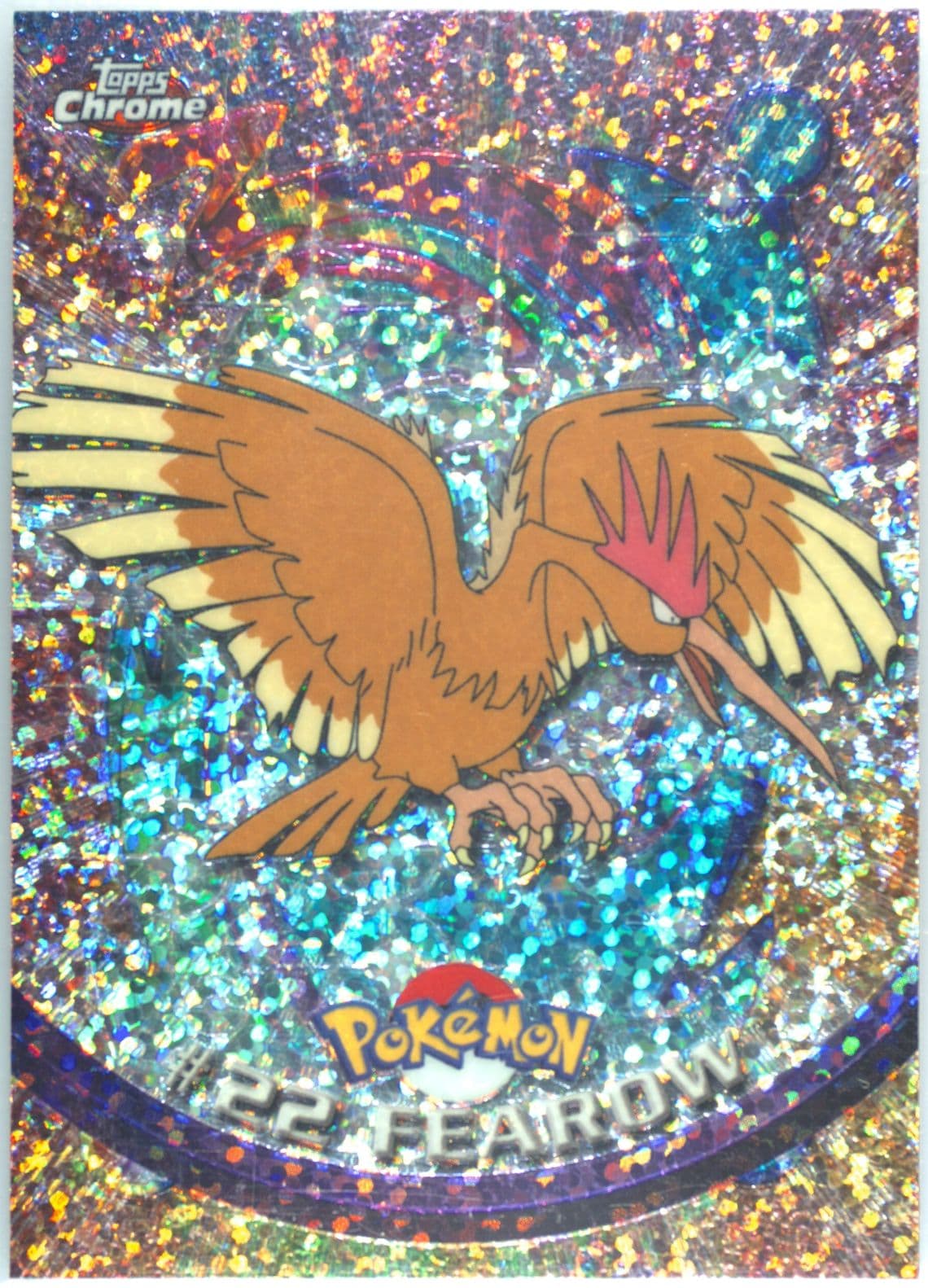 Fearow Sparkle (22) 2000 Topps Chrome Pokemon T.V.