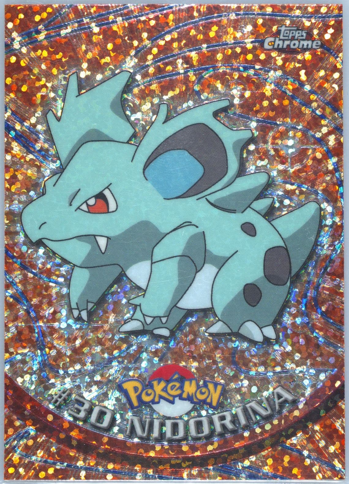 Nidorina Sparkle (30) 2000 Topps Chrome Pokemon T.V.