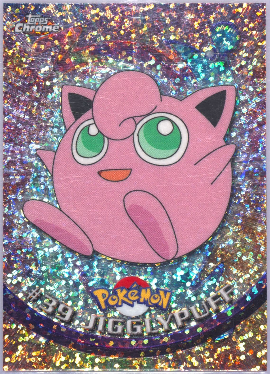 Jigglypuff Sparkle (39) 2000 Topps Chrome Pokemon T.V.