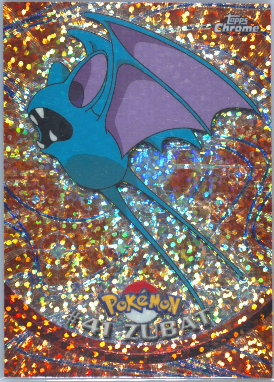 Zubat Sparkle (41) 2000 Topps Chrome Pokemon T.V.