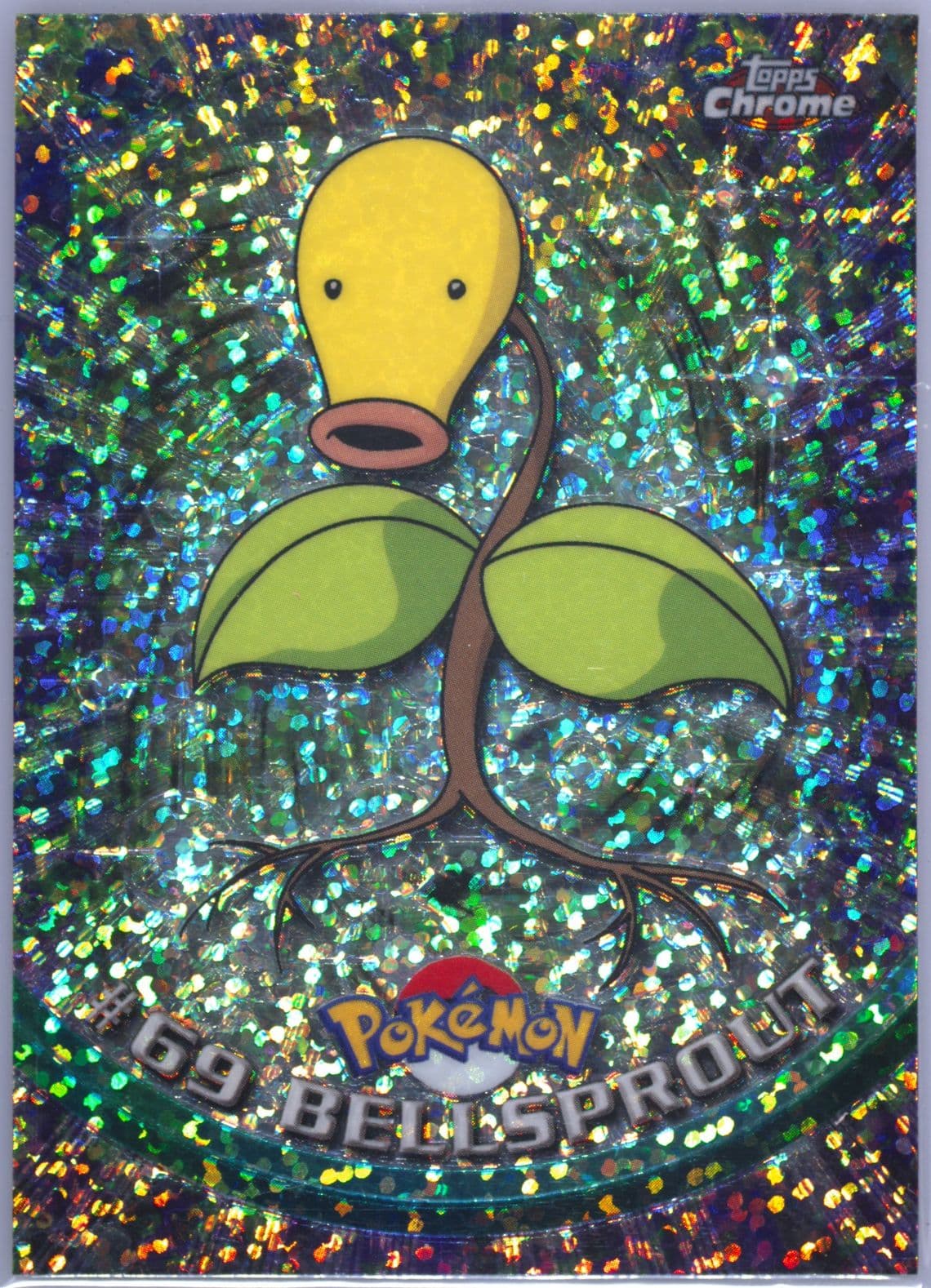 Bellsprout Sparkle (69) 2000 Topps Chrome Pokemon T.V.