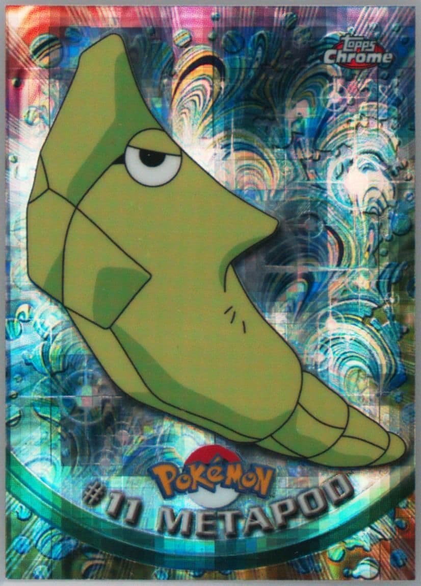 Metapod Tekno (11) 2000 Topps Chrome Pokemon T.V.