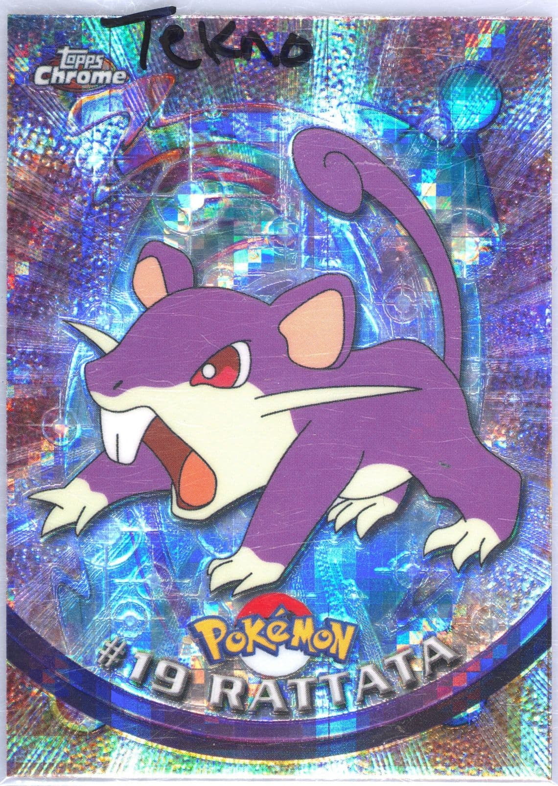Rattata Tekno (19) 2000 Topps Chrome Pokemon T.V.