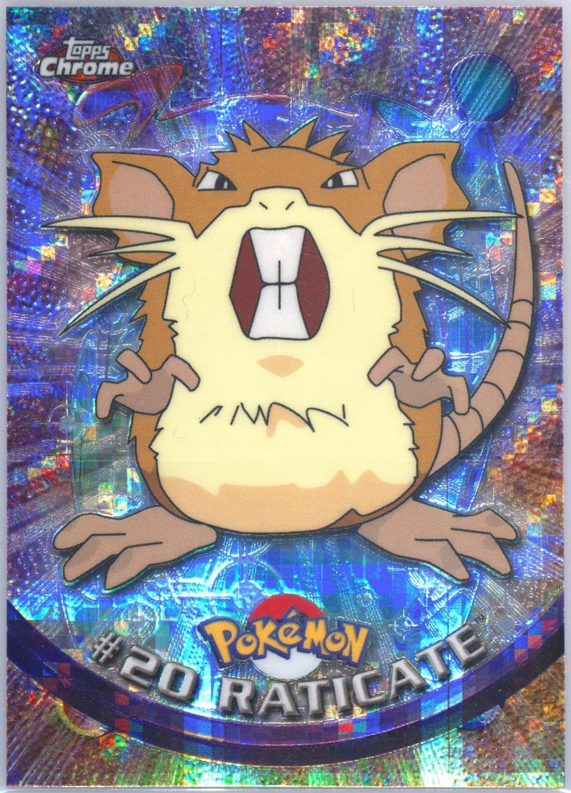 Raticate Tekno (20) 2000 Topps Chrome Pokemon T.V.