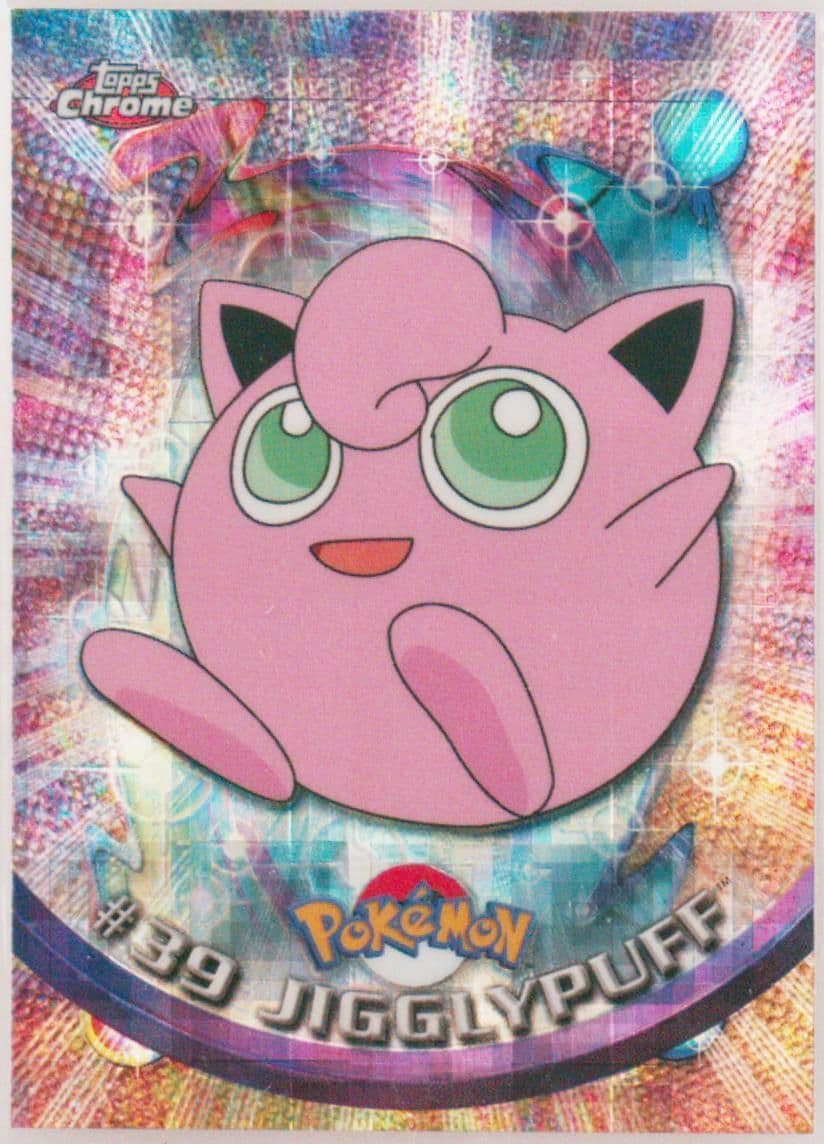 Jigglypuff Tekno (39) 2000 Topps Chrome Pokemon T.V.
