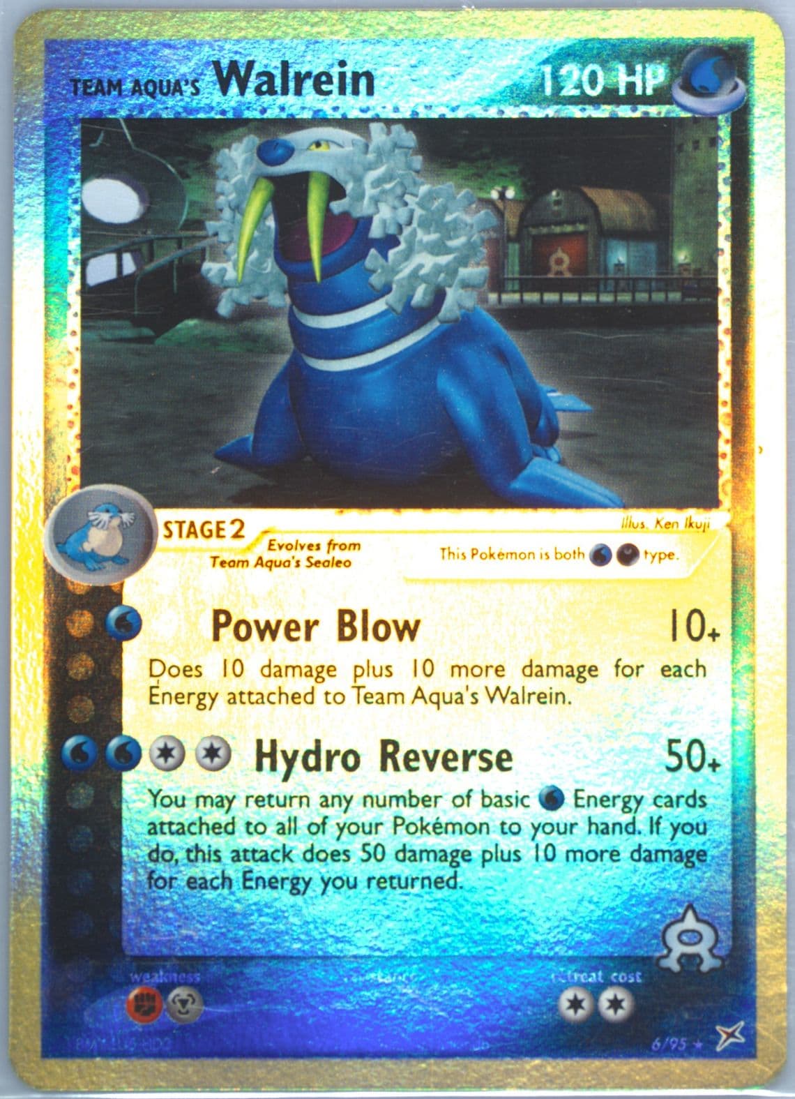 Team Aqua's Walrein-Reverse Foil (6) 2004 Pokemon EX Team Magma VS Team Aqua