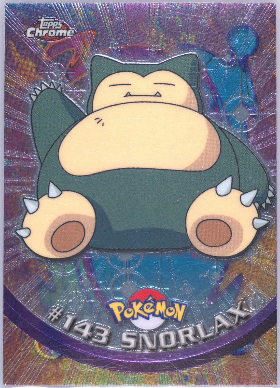 Snorlax (143) 2000 Topps Chrome Pokemon T.V.