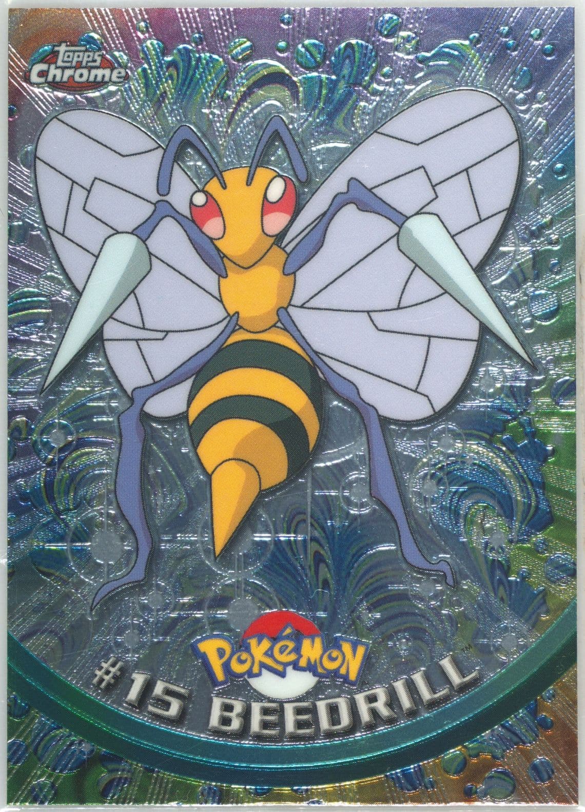 Beedrill (15) 2000 Topps Chrome Pokemon T.V.