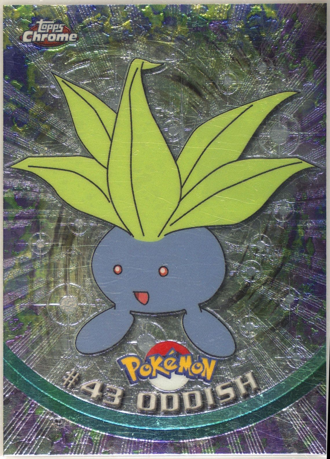 Oddish (43) 2000 Topps Chrome Pokemon T.V.