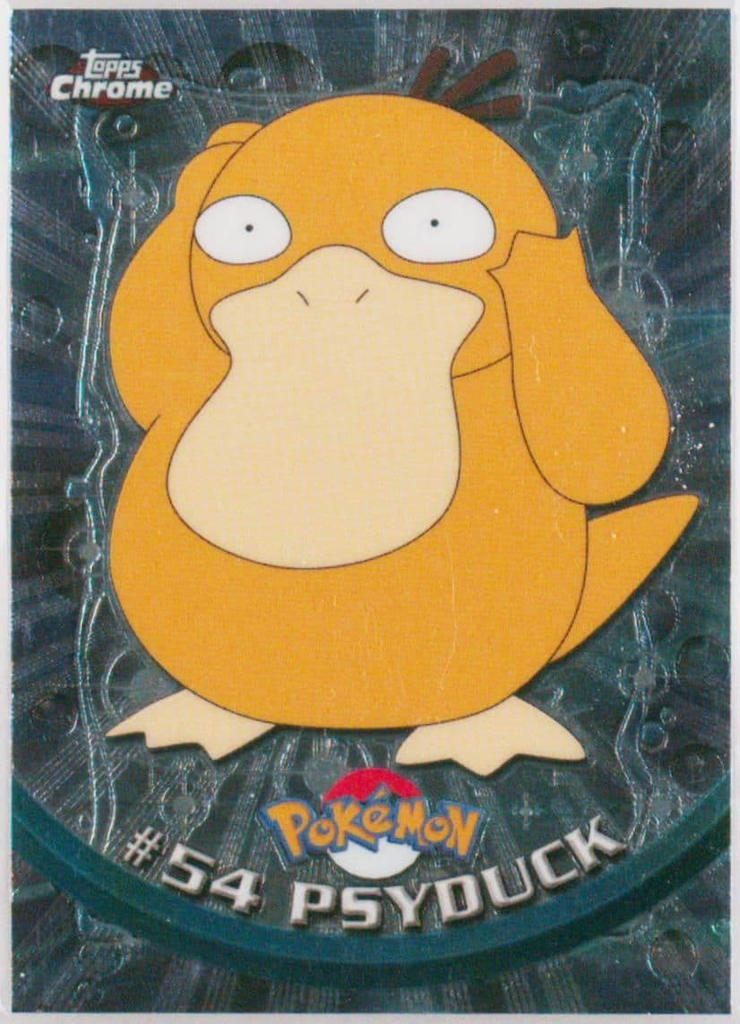 Psyduck (54) 2000 Topps Chrome Pokemon T.V.