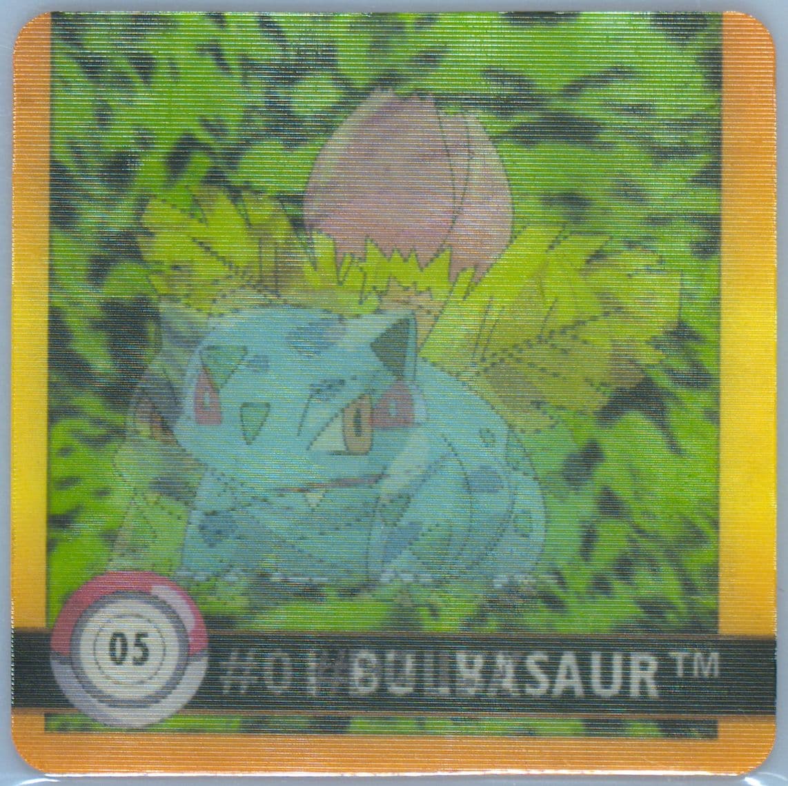 Bulbasaur/Ivysaur (5) 1999 Pokemon Action Flipz Premier Edition
