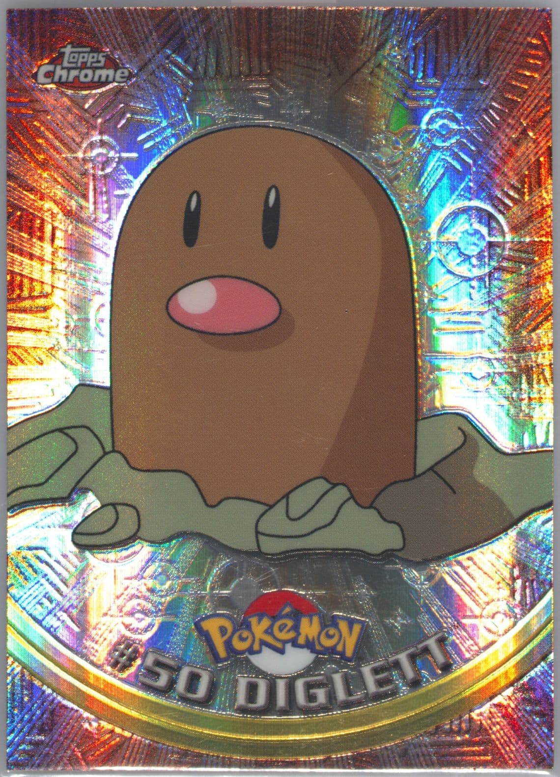 Diglett Spectra (50) 2000 Topps Chrome Pokemon T.V.