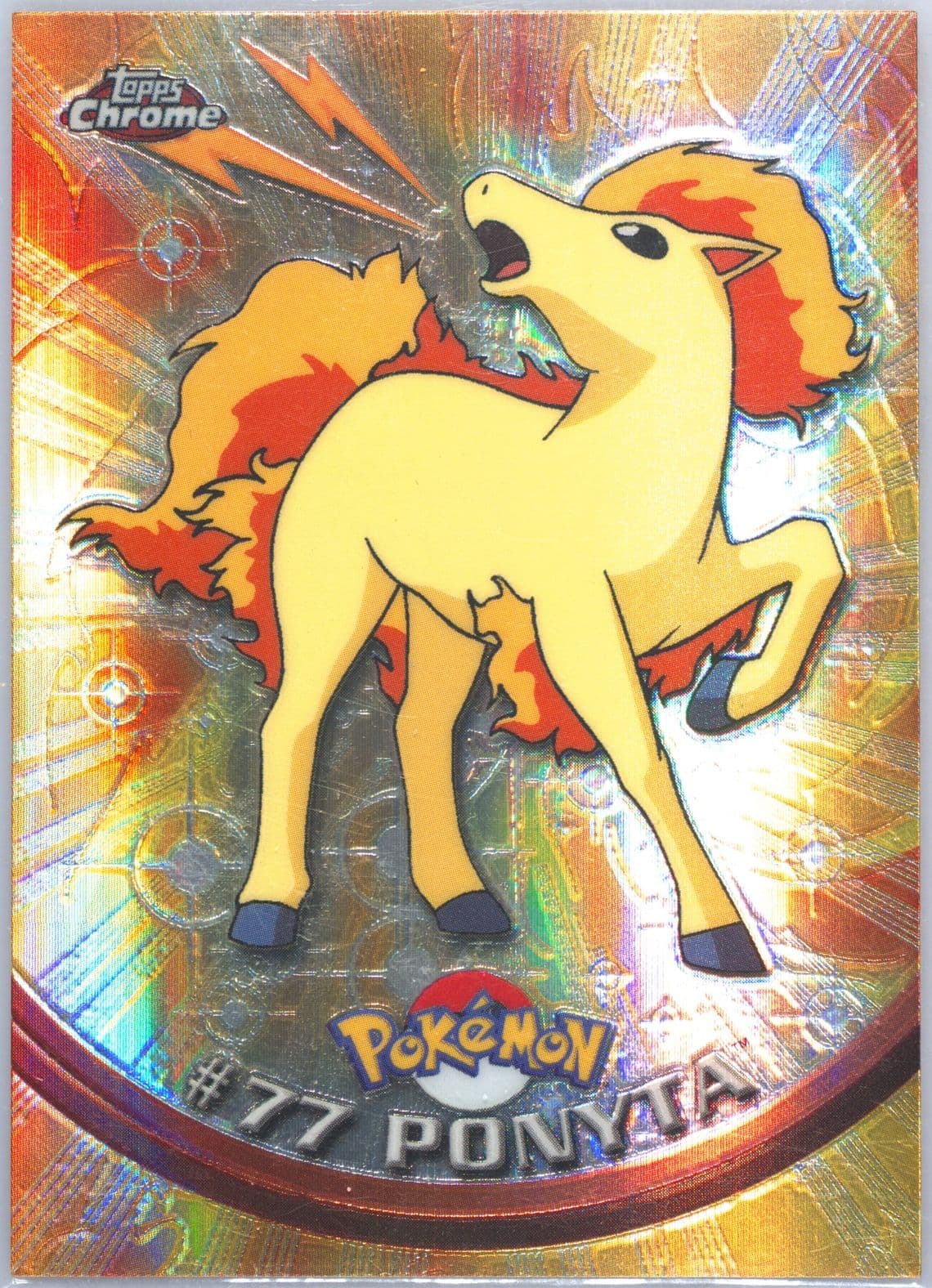 Ponyta Spectra (77) 2000 Topps Chrome Pokemon T.V.